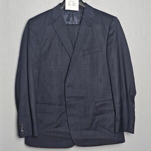 Joseph Abboud Navy Wool Suit 46R/40W